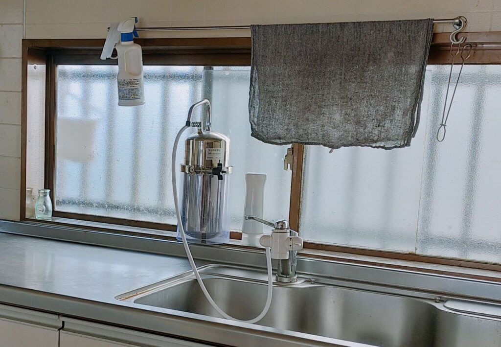 マルチピュア浄水器を置いたキッチン